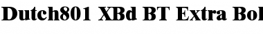 Download Dutch801 XBd BT Font