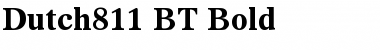 Dutch811 BT Bold Font