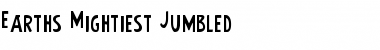 Earth's Mightiest Jumbled Jumbled Font