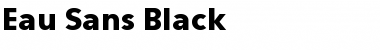 Eau Sans Black Font