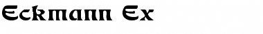 Eckmann Ex Regular Font