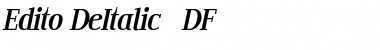 Edito DeItalic Regular Font