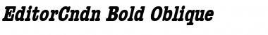 EditorCndn Bold Italic