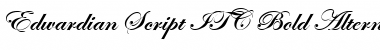 Edwardian Script ITC Bold Font
