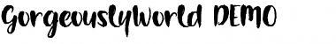 Download Gorgeously World  DEMO Font