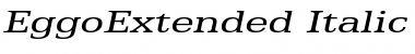 EggoExtended Italic Font