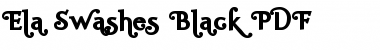 Download Ela Swashes Black Font