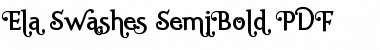 Download Ela Swashes SemiBold Font