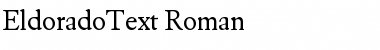 EldoradoText-Roman Regular