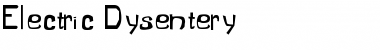 Electric Dysentery Regular Font