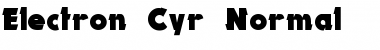 Download Electron Cyr Font