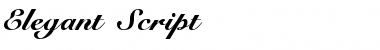 Elegant-Script Normal Font