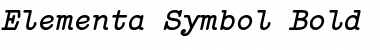 Elementa Symbol ItalicBold