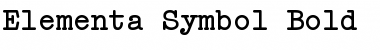 Elementa Symbol Bold Font