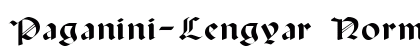 Paganini-Lengyar Normal Font Paganini-Lengyar Normal Font Preview