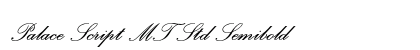 Palace Script MT Std Semibold Font Palace Script MT Std Semibold Font Preview