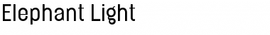 Elephant Light Font