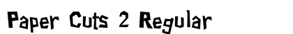 Paper Cuts 2 Regular Font Paper Cuts 2 Regular Font Preview