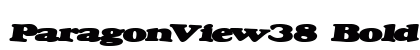 ParagonView38 Bold Font Preview ParagonView38 Bold Font Preview