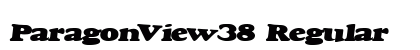 ParagonView38 Regular Font Preview ParagonView38 Regular Font Preview