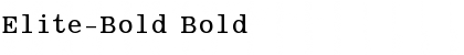 Download Elite-Bold Font