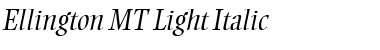 Download Ellington MT Light Font