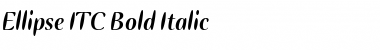 Ellipse ITC Bold Italic