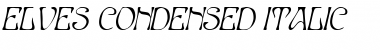 Elves-Condensed Italic Font
