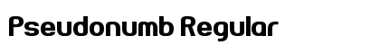 Pseudonumb Regular Font Pseudonumb Regular Font Preview