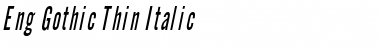 Download Eng Gothic Thin Font
