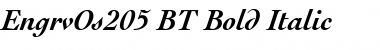 EngrvOs205 BT Bold Italic