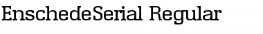 EnschedeSerial Regular Font