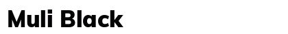 Muli Black Font Muli Black Font Preview