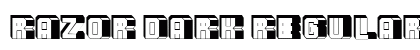 Razor Dark Regular Font Razor Dark Regular Font Preview