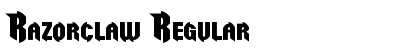 Razorclaw Regular Font Razorclaw Regular Font Preview
