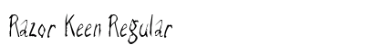 Razor Keen Regular Font Razor Keen Regular Font Preview