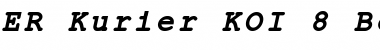 ER Kurier KOI-8 Bold Italic Font