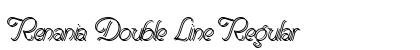 Renania Double Line Regular Font Renania Double Line Regular Font Preview