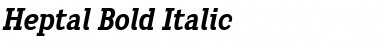 Heptal Bold Italic