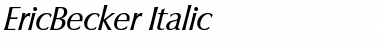 EricBecker Italic