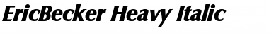 Download EricBecker-Heavy Font