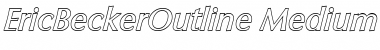 EricBeckerOutline-Medium Italic Font