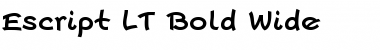 Download Escript LT BoldWide Font