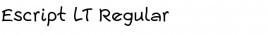 Download Escript LT Regular Font