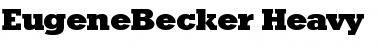 EugeneBecker-Heavy Regular Font