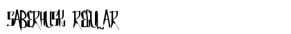 SaberHusk Regular Font Preview SaberHusk Regular Font Preview