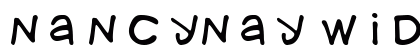 NancyNay Wide Font NancyNay Wide Font Preview