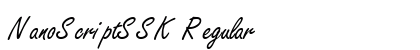 NanoScriptSSK Regular Font NanoScriptSSK Regular Font Preview