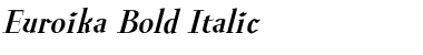 Euroika Bold Italic Font