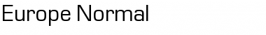Europe Normal Font